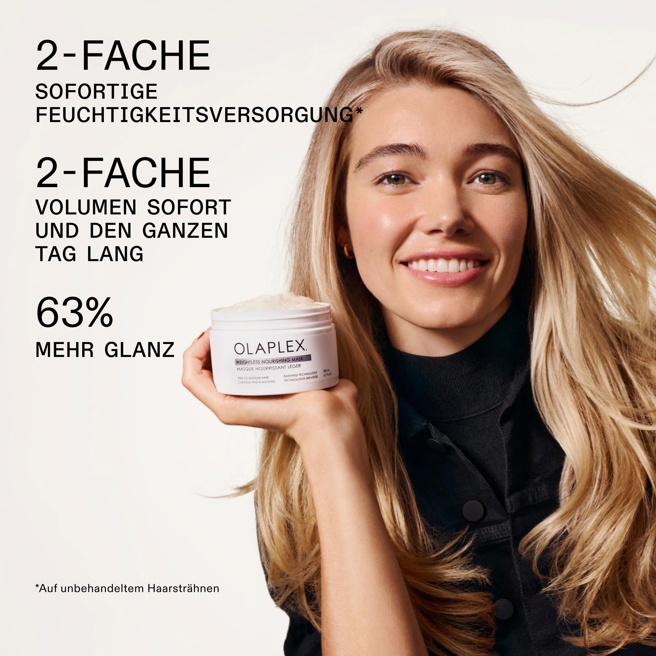 Olaplex Weightless Nourishing Mask: Kutikula-versiegelnde Maske | Spendet Feuchtigkeit & Verleiht Volumen | Für Feines Bis Mittelstarkes Haar, 200 mL