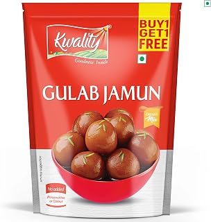 Kwality Instant Gulab Jamun Dessert Mix Pure Veg Make 30 per pack Delicious Dessert Mithai 175g x 2