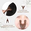 3Pcs Natural Wooden Massage Tools Set, equipped with spiked massage balls and antler combs, ergonomic handheld design, great for acupressure therapy and muscle relief, ideal for full body soothing relaxation use gallery image