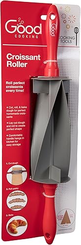 Miniatura 5 de Cortador de croissant - Rueda de masa perfecta y consistente de forma uniforme, rodillo y rebanadas, hace croissants caseros, postres horneados en