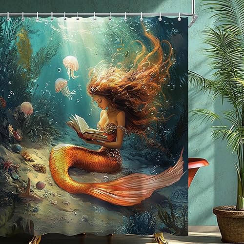 Miniatura 24 de Juego de cortinas de ducha divertidas con diseño de perros para el baño, 60 pulgadas de ancho x 72 pulgadas de alto, cortina de ducha occidental C01