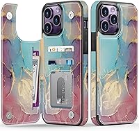Vista 274 de LETO para iPhone 15 Pro Funda tipo cartera - Tapa tipo folio con patada - Diseños de moda - Tarjetero - Funda protectora para mujeres y niñas - 6.1