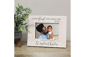 Customizable Father's Day Picture Frame: A Cherished Keepsake for Your First Celebration