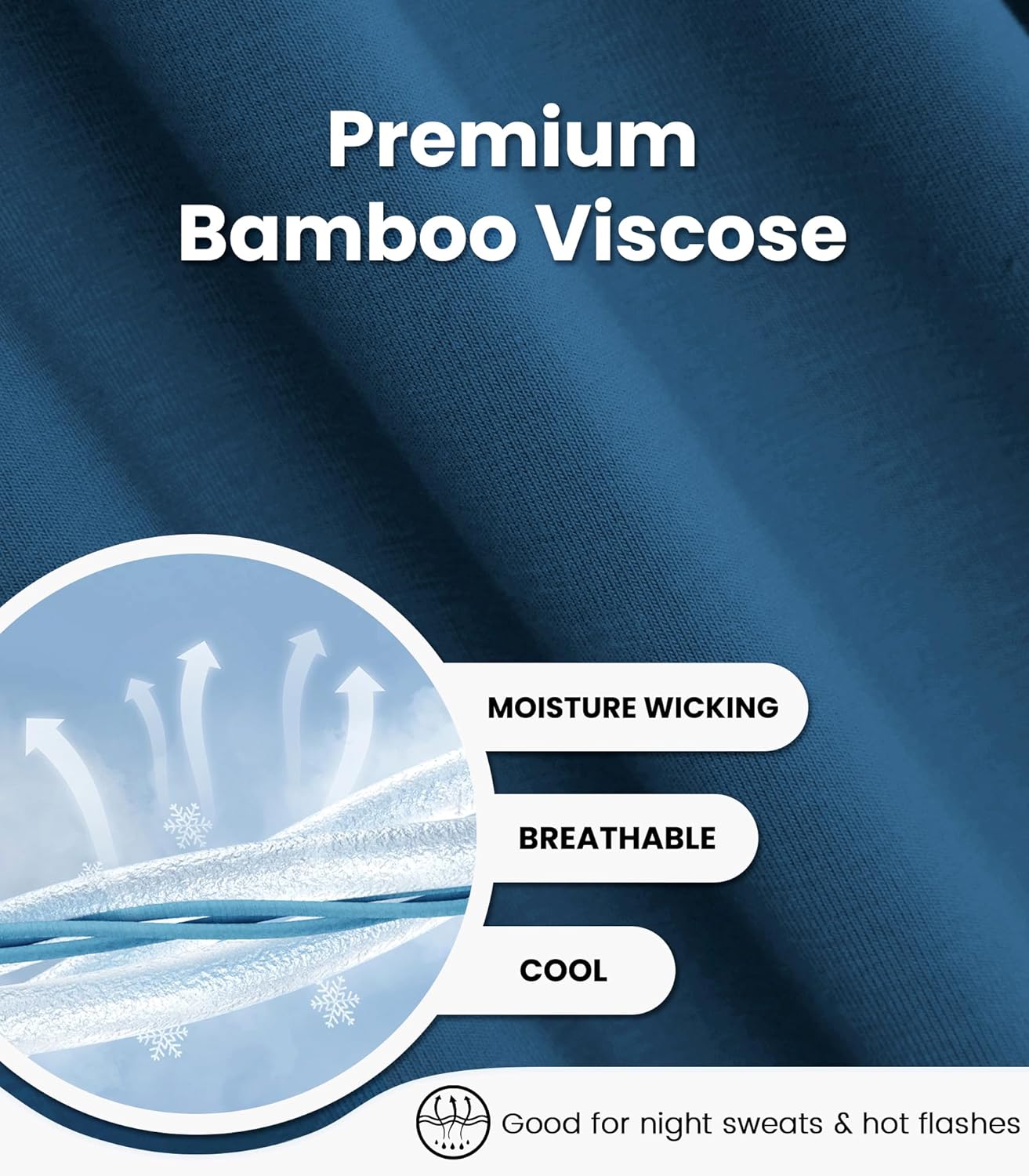 NACHILA Nightgowns for Women-Viscose Made from Bamboo, Soft Sleepshirts Short Sleeve Nightshirts Loose Sleepwear - Image 4