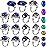 Hicarer 15 Pieces Mood Rings for Kids Adjustable Mixed Color Changing Mood Rings Gifts for Girls Boys Costume Props Birthday Party Favors and Goodie Bag Fillers(Stylish)
