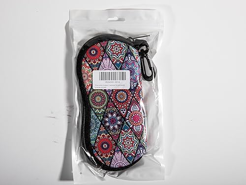 Miniatura 8 de MoKo - Estuche suave, ultra ligero, de neopreno, para lentes de sol, con cremallera y clip para cinturón