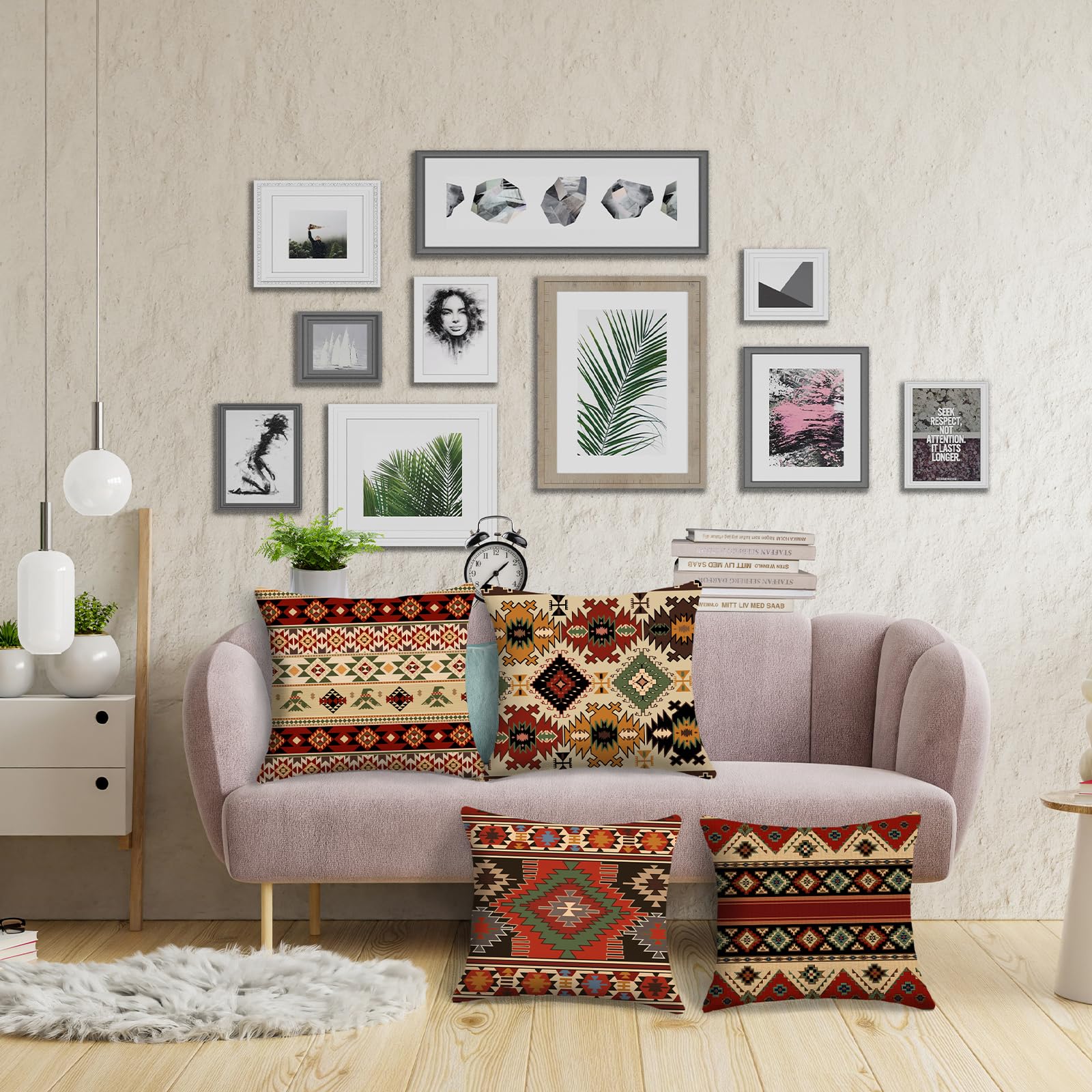 Sanwarm Set Di 4 Federe Decorative Per Cuscini Decorativi Per La, image size:1600x1600