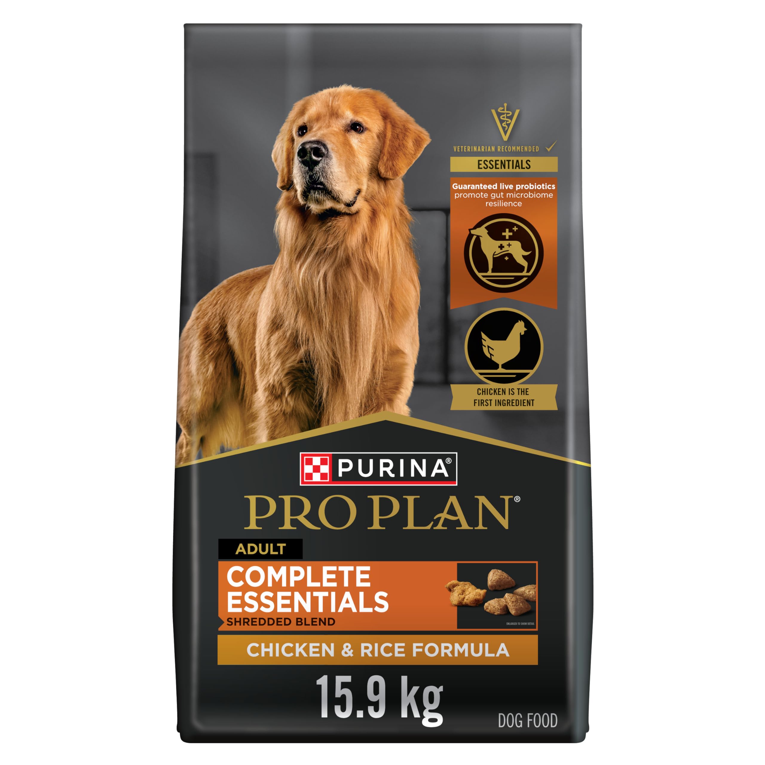 Purina Pro Plan Dry Dog Food Savor, Shredded Blend Adult Chicken and Rice Formula, 35-Pound Bag, Pack of 1 image 3