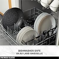 Vista 8 de Starfrit The Rock 25cm (10") Sartén antiadherente con parrilla - Aluminio forjado duradero - Apto para horno - Libre de PFOA - Fácil de limpiar