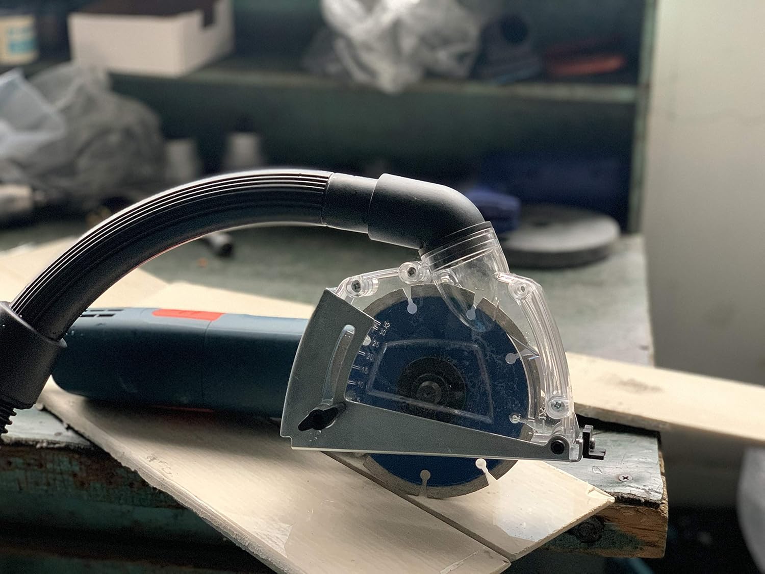 Cutting Dust Shroud 4.5 inch/5 inch +Diamond Saw Blade 5 inch