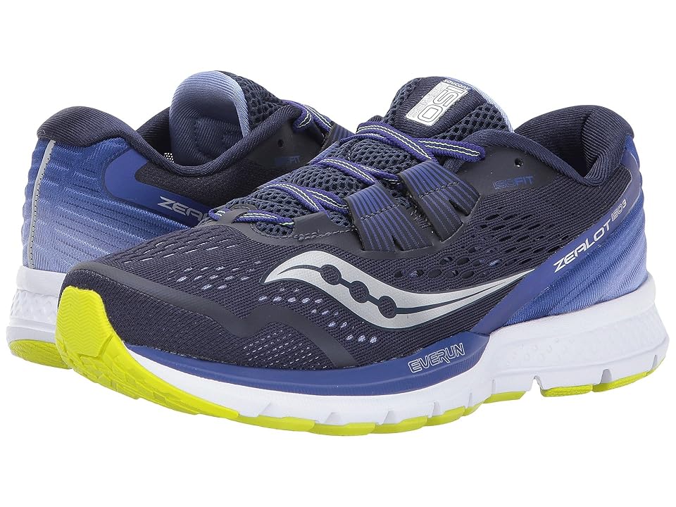 

Saucony Zealot ISO 3 (Navy/Purple) Women's Running Shoes, Blue