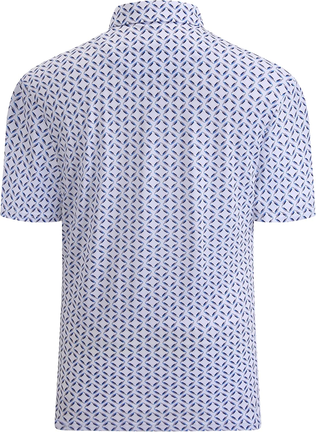 Alex Vando Mens Golf Shirt Moisture Wicking Quick-Dry Print Performance Polo Shirts for Men - Image 2