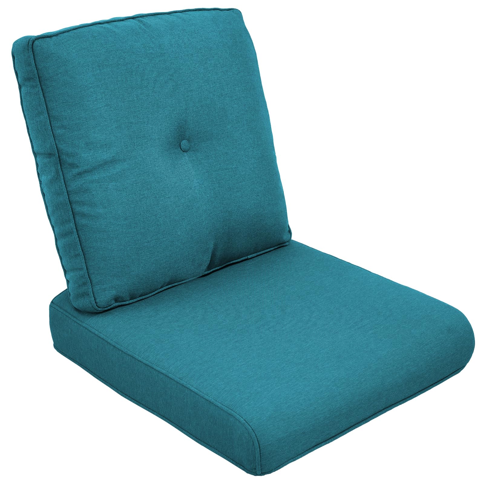 Outdoor Chair Cushions-Patio Chair Cushions Set with Removable Cover 22 X 24 Inch Outdoor Cushions for Patio Furniture Chair Sofa Couch-Peacock Blue