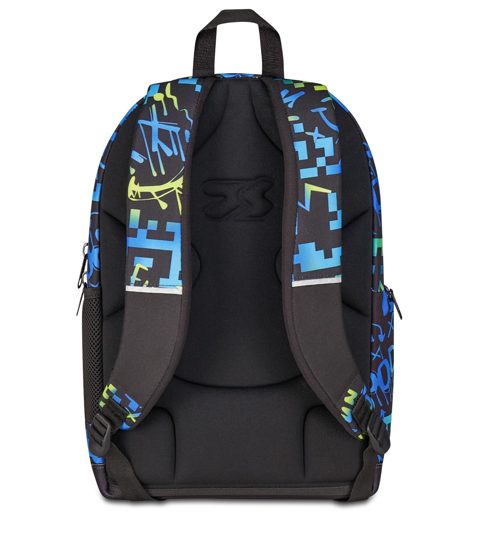Seven Sac à Dos d'école Double, Bleu, Double Compartiment de 31 L, avec Poche pour PC, Poche pour Bouteille d'eau et Poche avec Organisateur, Sac à Dos d'école Moyenne et supérieure, Sac à Dos garçon