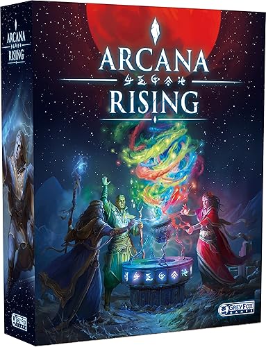 Grey Fox Games Arcana Rising - Juego de cartas con temática de magia, 1-6 jugadores, 20-60 minutos