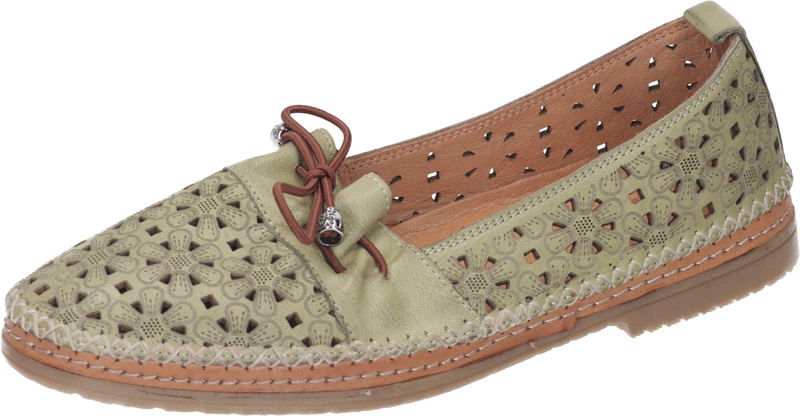 Manitu Women's 840003-71 Sneaker, Green, 4.5 UK