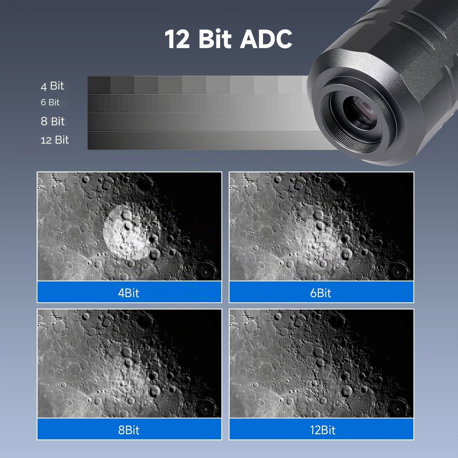 Svbony SV305C Pro Teleskop Kamera, Astro Kamera 1,25'', IMX662 CMOS Sensor, 2MP USB3,0, 128MB DDR, Geringes Ausleserauschen, ST4-Führung, Teleskopzubehör für Astrofotografie