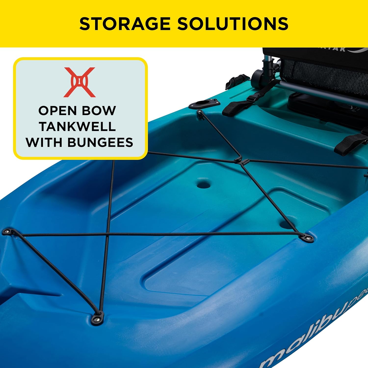 Old Town Ocean Kayak Malibu Pedal Kayak, Solo Sit-on-Top Pedal-Driven Recreational Kayak, 12 ft