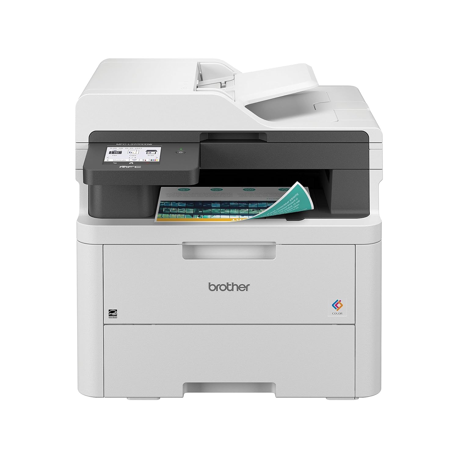 Brother MFC-L3720CDW Wireless Digital Colour Laser Multifunction Printer – Copy, Scan, Fax, Duplex, Mobile Printing, Toner Included