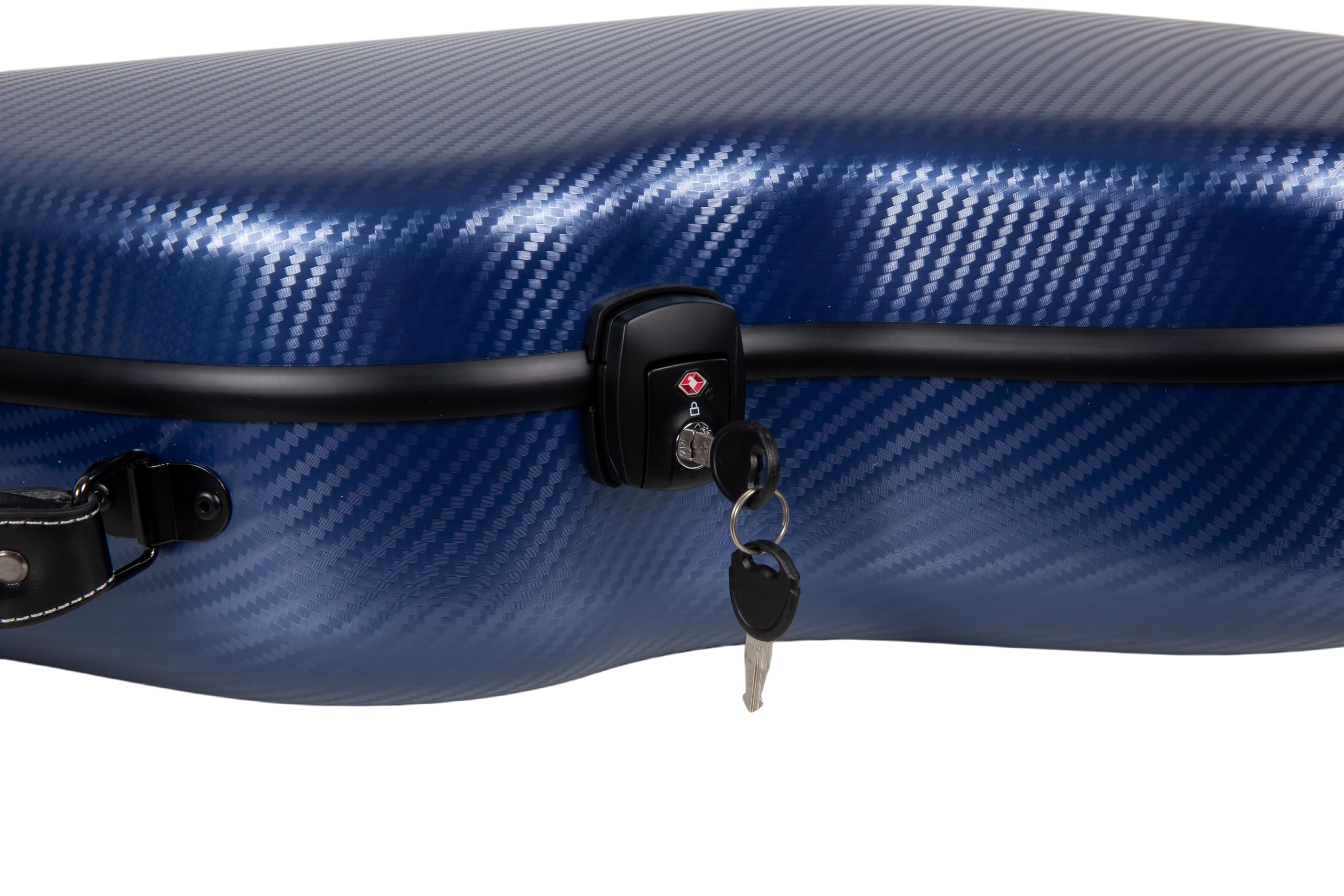 Crossrock Poly Carbon pasuje do gitar klasycznych 4/4, etui odporne na zarysowania w kolorze niebieskim (CRF4020CBL)