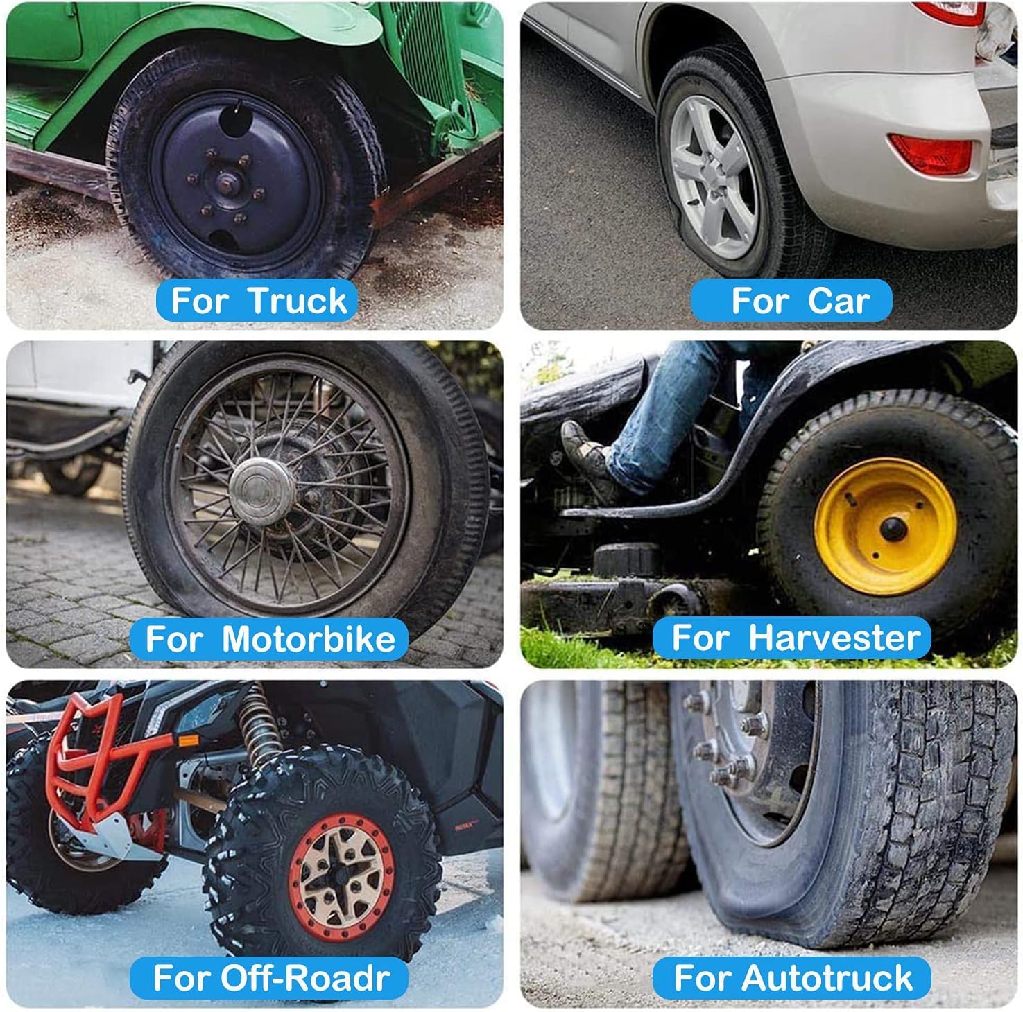 MILIWAN Tyre Repair Kit Heavy Duty Tyre Puncture Repair Kit 27pcs Tubeless Tire Repair Kit with Storage Box for Cars Motorcycles Truck - Image 4