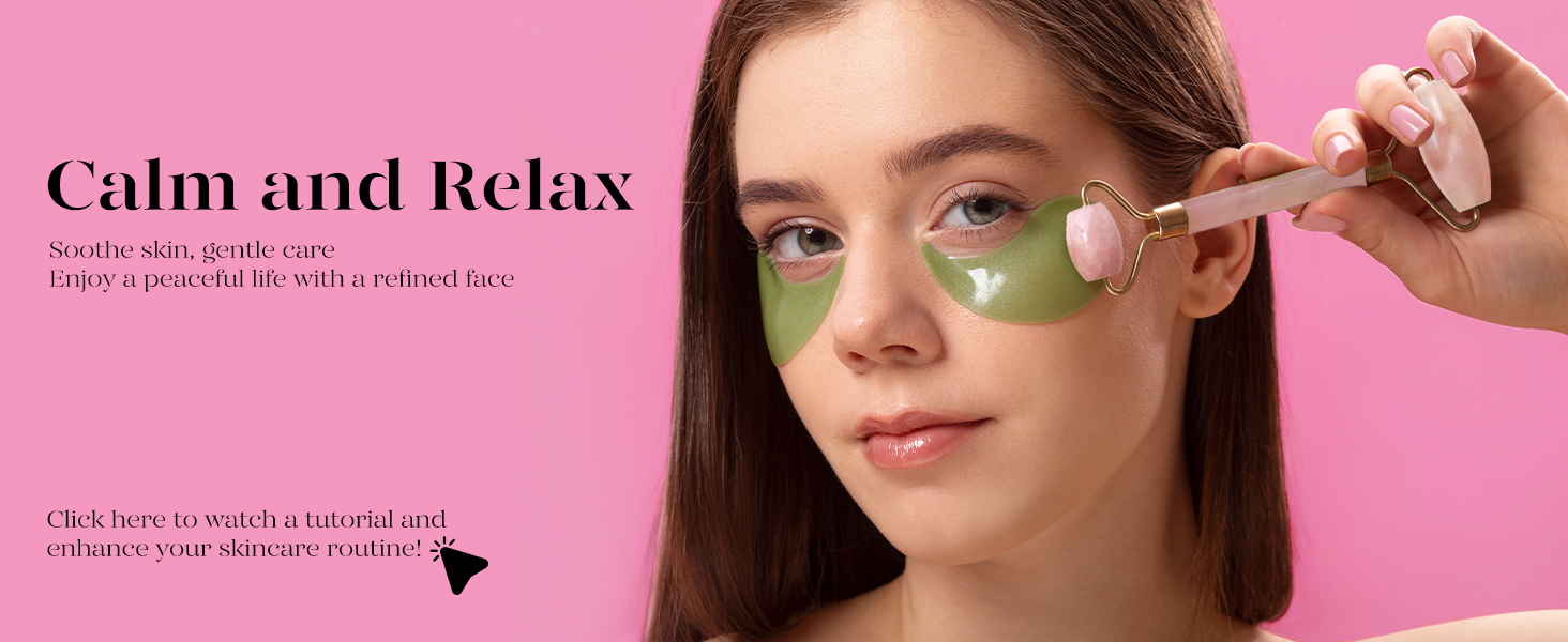 BAIMEI IcyMe Rose Quartz Roller & Gua Sha Set, Cooling Face Roller for Depuffing & Lymphatic Massage, Sculpting Tool for Face, Eyes & Neck, Smooth Skincare Gift for Women and Men
