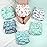 Mama Koala 3.0 Pocket Cloth Diapers for Babies with AWJ Lining, 6 Pack with 6 4-Layer Natural Cloth Diaper Inserts - Reusable and Washable Pocket Diapers (Adorable Animal)