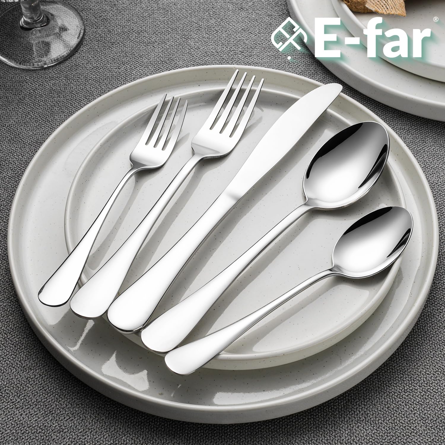 E-far Salad Forks Set of 12, Stainless Steel Small Appetizer Dessert Forks — Amazon image 7