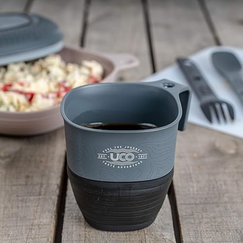 Miniatura 14 de UCO Kit de 6 piezas para acampar con cuenco, plato, taza de campamento y juego de utensilios Switch Spork Amanecer retro
