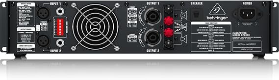 Behringer EUROPOWER EP2000 Professional 2,000-Watt Stereo Power Amplifier with ATR (Accelerated Transient Response) Technology