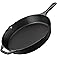Utopia Kitchen Premium Cast Iron Skillets 12 Inch, Chef's Pan, PFAS-Free, Pre-Seasoned Frying Pan, Stovetop, Oven, Campfire a