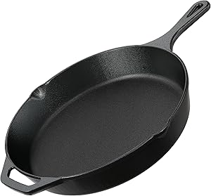 Utopia Kitchen Cast Iron Chef's Pan 12"