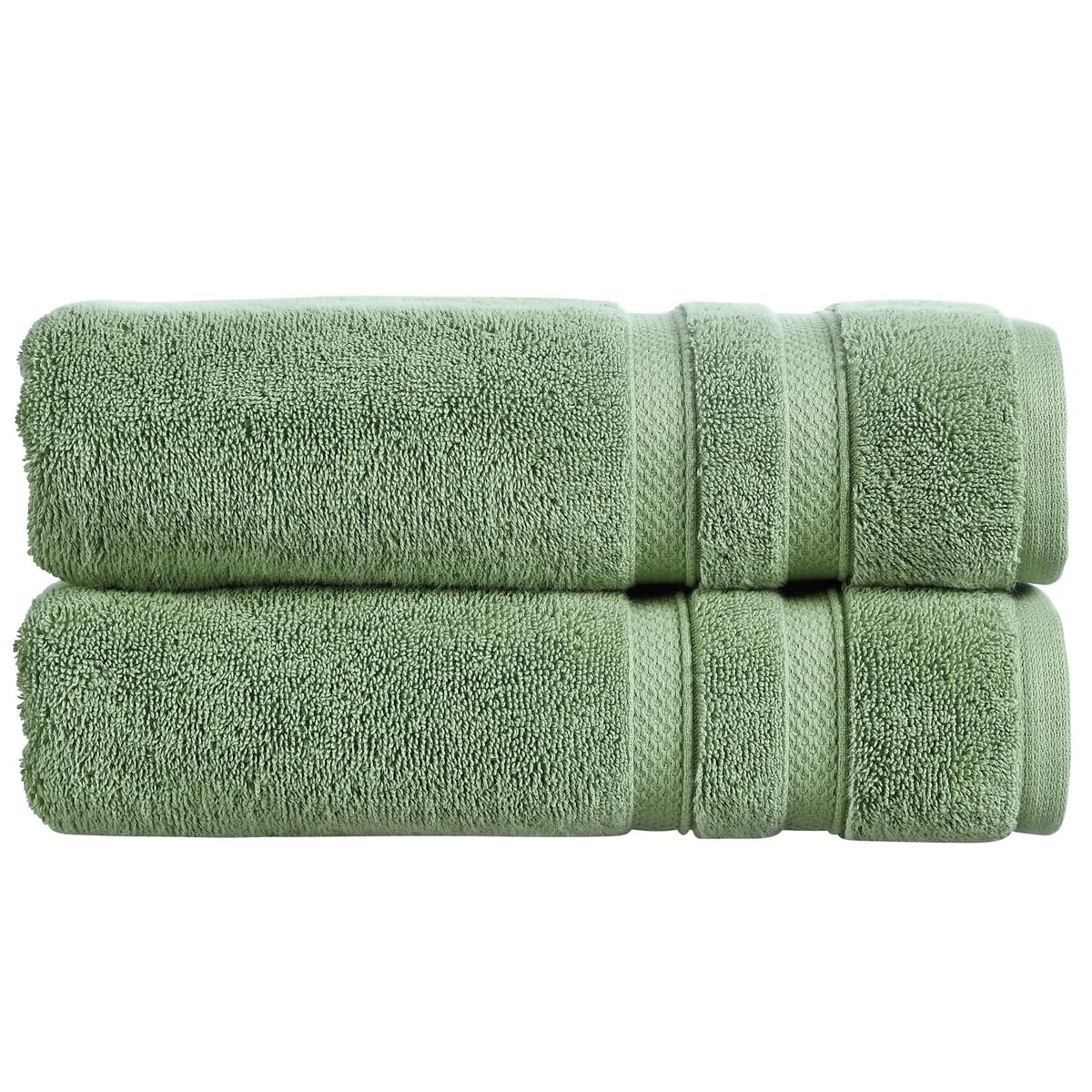 Christy Chroma Bath Towels | Set of 2 | Highly Absorbent Heavyweight 675GSM | Bold and Bright | Soft Velvety Smooth Bathroom Shower Towels | 100% Cotton | Sustainably Made | White — view 138