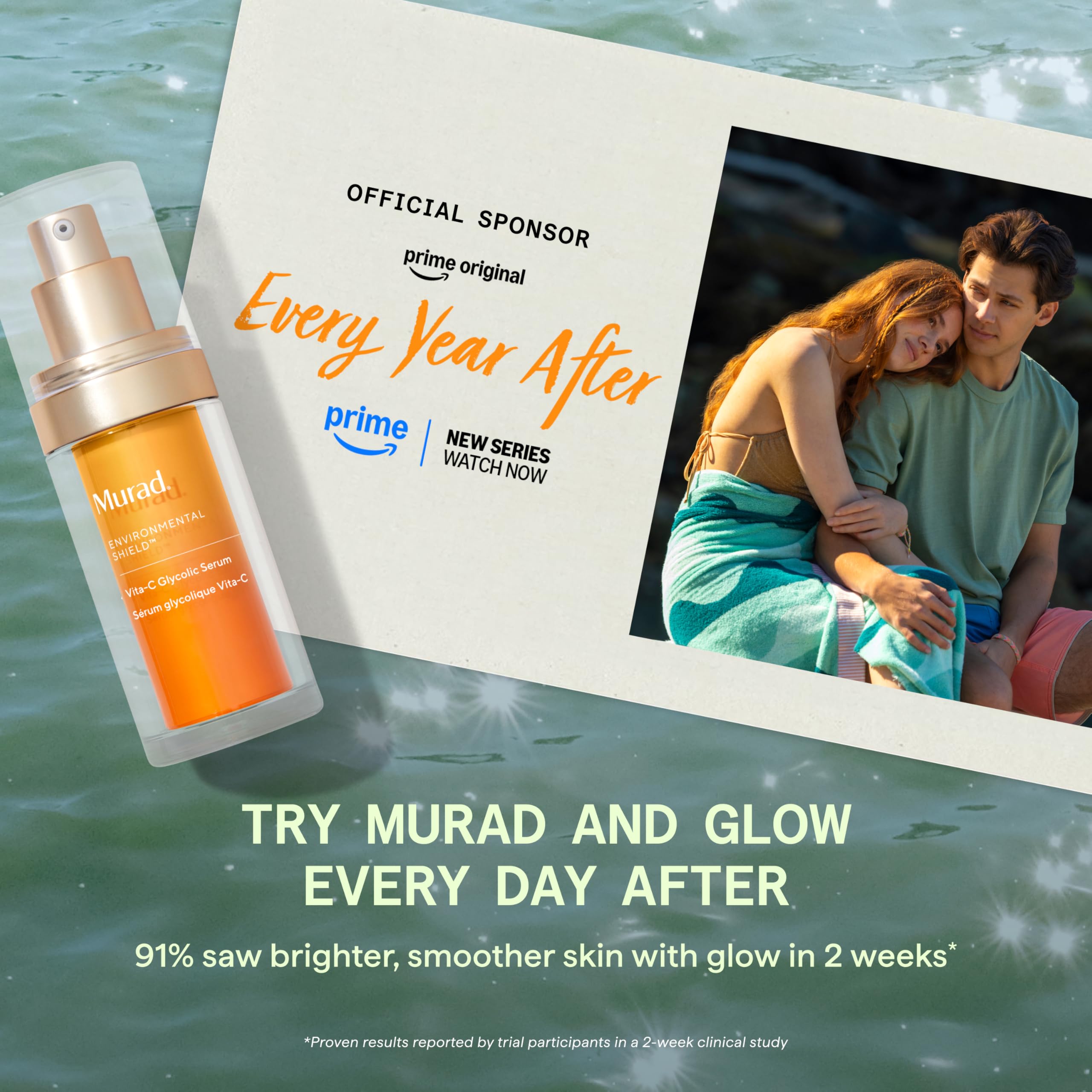 Murad Environmental Shield Vita-C Glycolic Serum - Reduziert mit Vitamin C und Glykolsäure schnell das Erscheinungsbild von Verfärbungen und kreiert einen gleichmäßigen Hautton mit Glow - 30ml