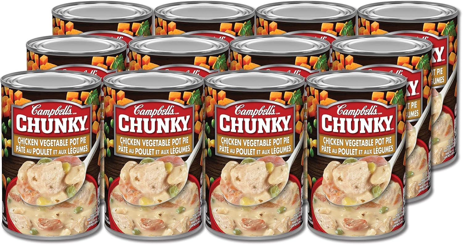 Campbell's Chunky Chicken Vegetable Pot Pie, 515 mL (Pack of 12
