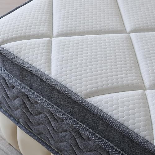 Miniatura 11 de Colchón de Tamaño Individual de 10 Pulgadas, Colchón Individual en una Caja para Dormir Fresco, Colchones de Cama Híbridos de Espuma Viscoelástica