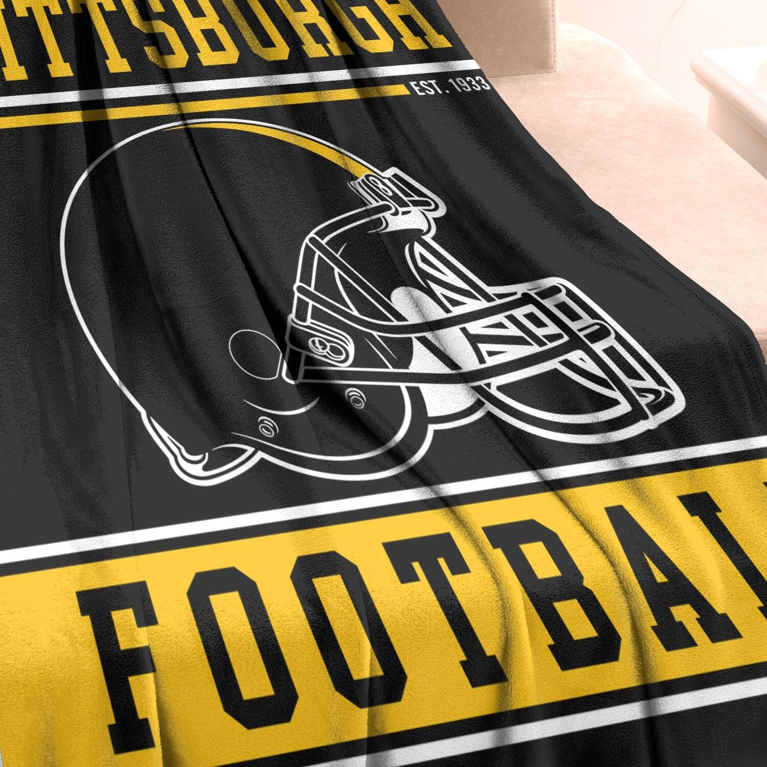 Football Blanket for Men Women Football Lovers Gifts Soft Flannel Warm Throw Blanket Football Style Travel Blanket for Men Football Fans Blankets for Sofa Bed Bedroom Living Room 50x60 Inch - Image 5