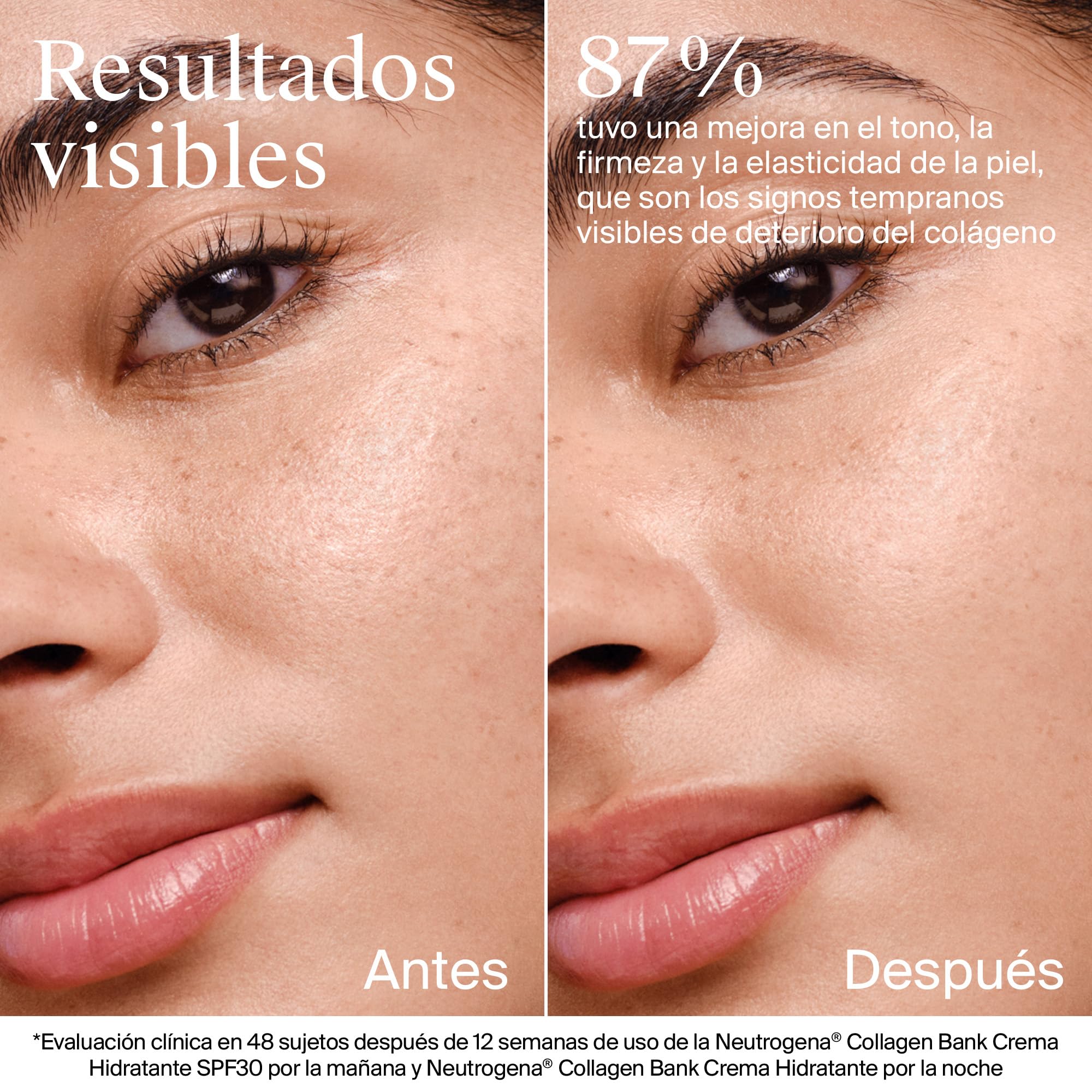 Neutrogena Collagen Bank Crema hidratante facial (1 x 50 ml), crema de noche anti-edad que preserva el colágeno, para una piel más tersa, apta para rostro y cuello