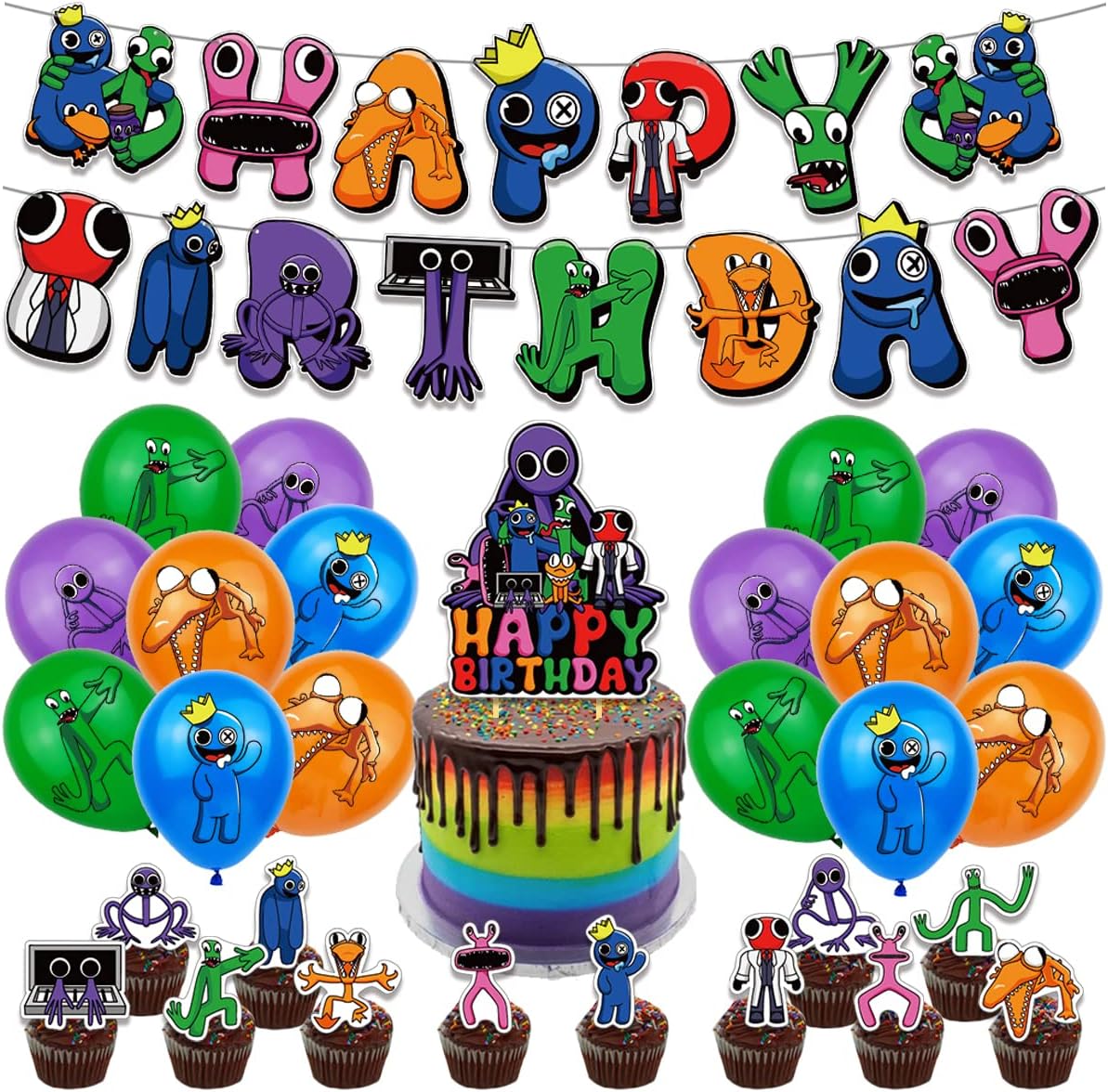 Rainbow Friends Birthday Party Supplies Rainbow Friends Party