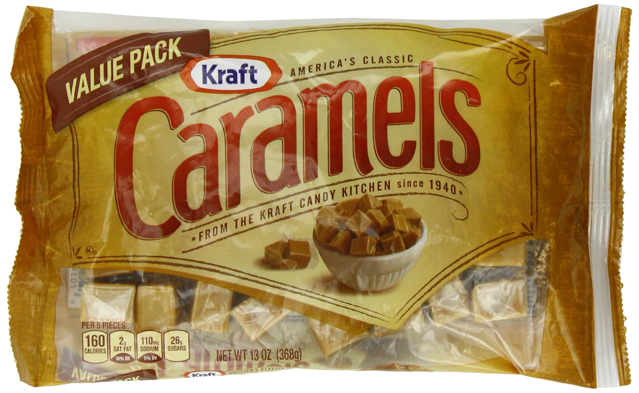 Amazon.com : Kraft Caramels Bag, 13 Ounce : Caramel Candy  