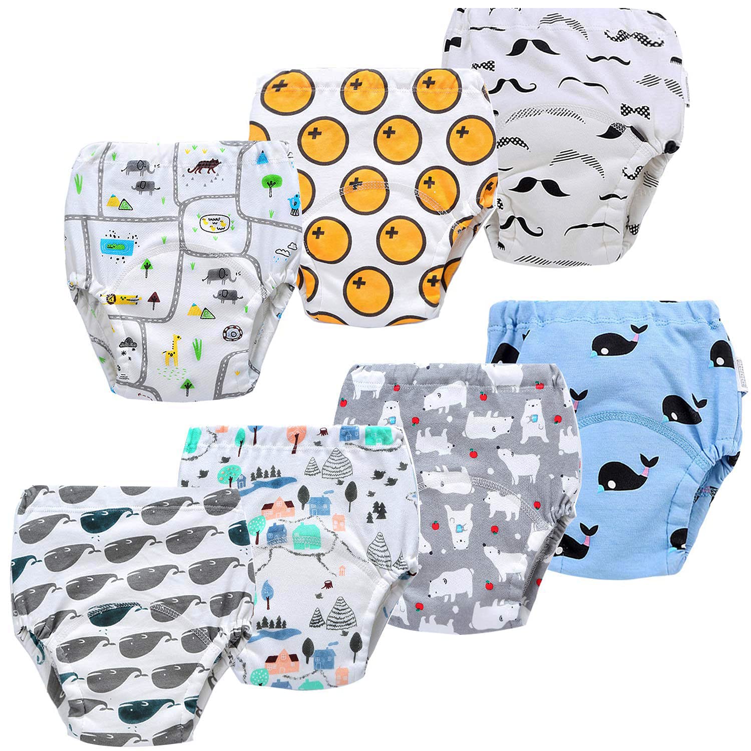 JackLoveBriefs Bragas de Aprendizaje 7 Paquetes（ 5 Años ） Multicolor，Talla：110