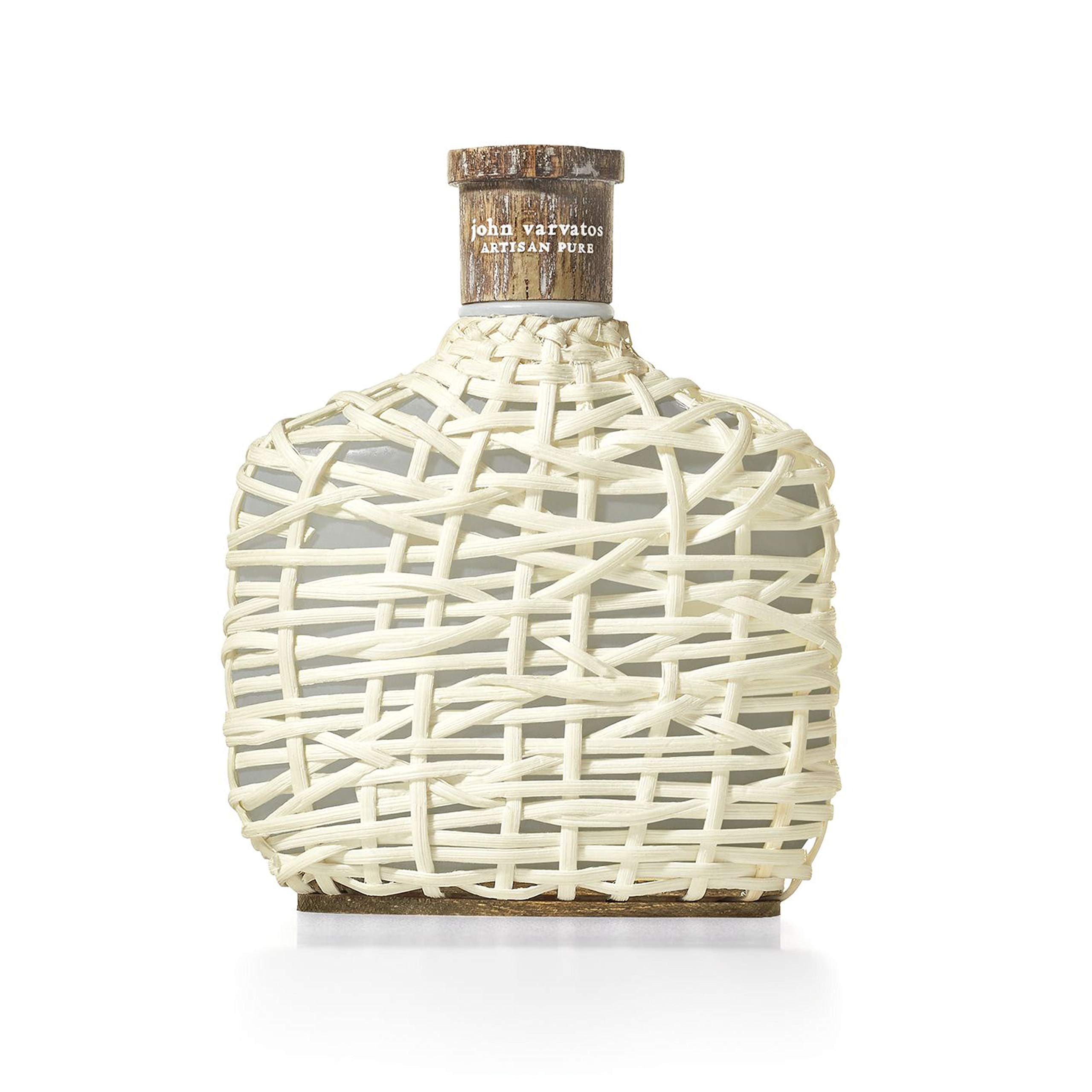 John Varvatos Artisan Pure, Eau de Toilettefür Männer, holzig-frischer Duft aus spanischer Zitrone, klassischer Herrenduft, im Designer Flakon, 125 ml