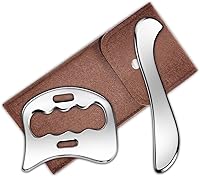 Vista 1 de 2-in-1 Stainless Steel Gua Sha Muscle Scraper Tool, Myofascial Scraping Tools for Physical Therapy, Lymphatic Drainage Massager, Soft Tissue Massage