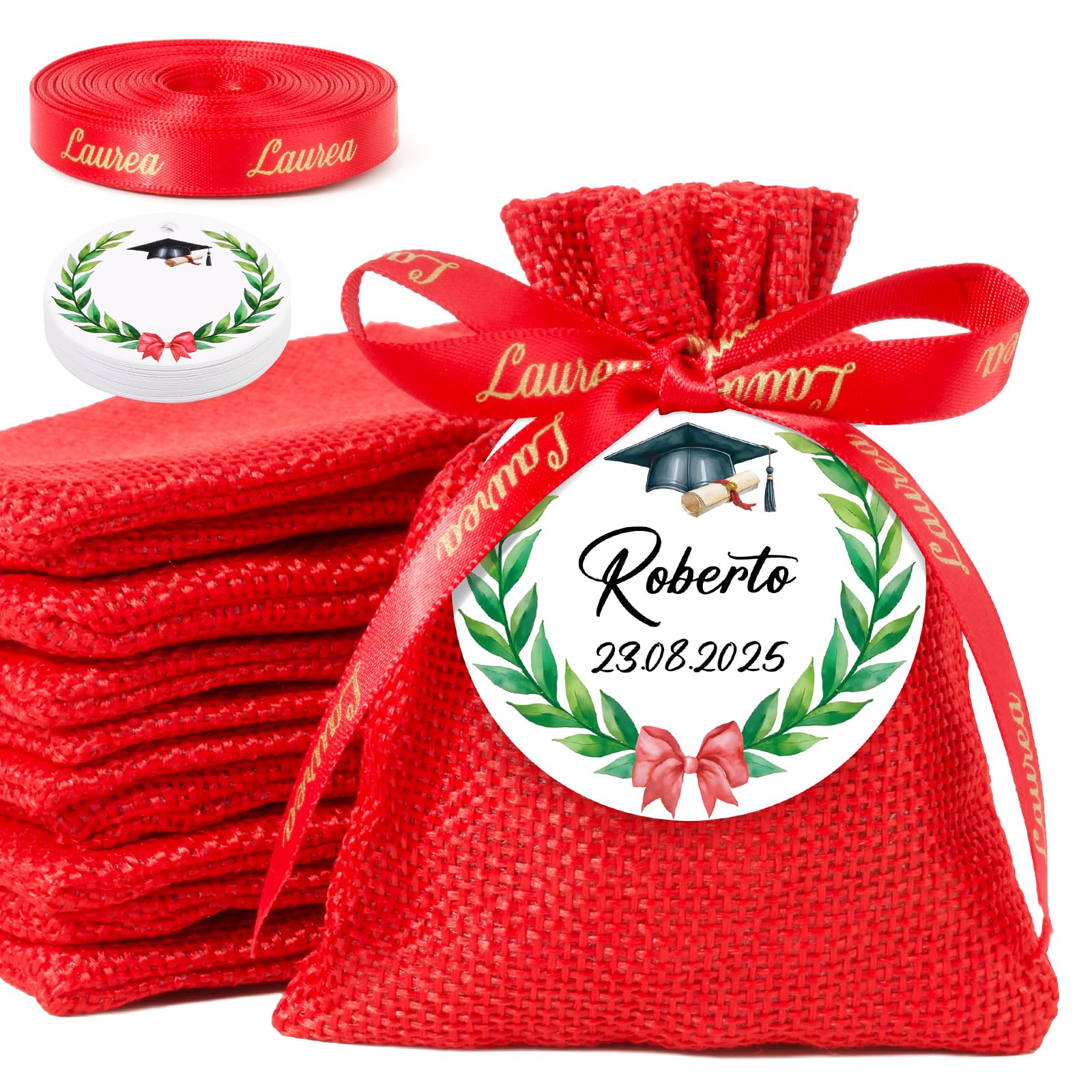 FLYAB Sacchetti regalo di laurea 2023 Sacchetto regalo di laurea con