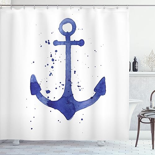 Miniatura 105 de Ambesonne Cortina de ducha hawaiana, diseño de hibisco hawaiano tropical, silueta de niña, tabla de surf, impresión de arte retro, juego de Fucsia