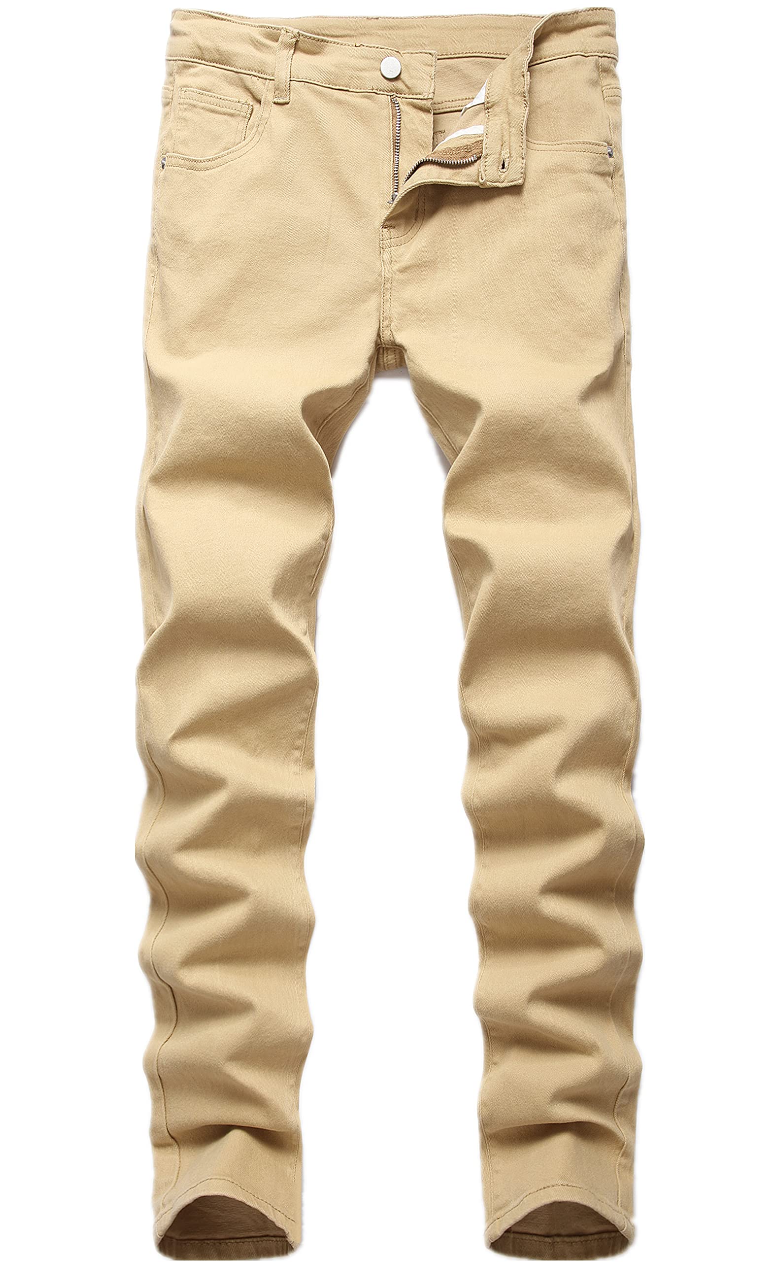 FREDD MARSHALL Men's Skinny Slim Fit Stretch Straight Leg Fashion Jeans Pants