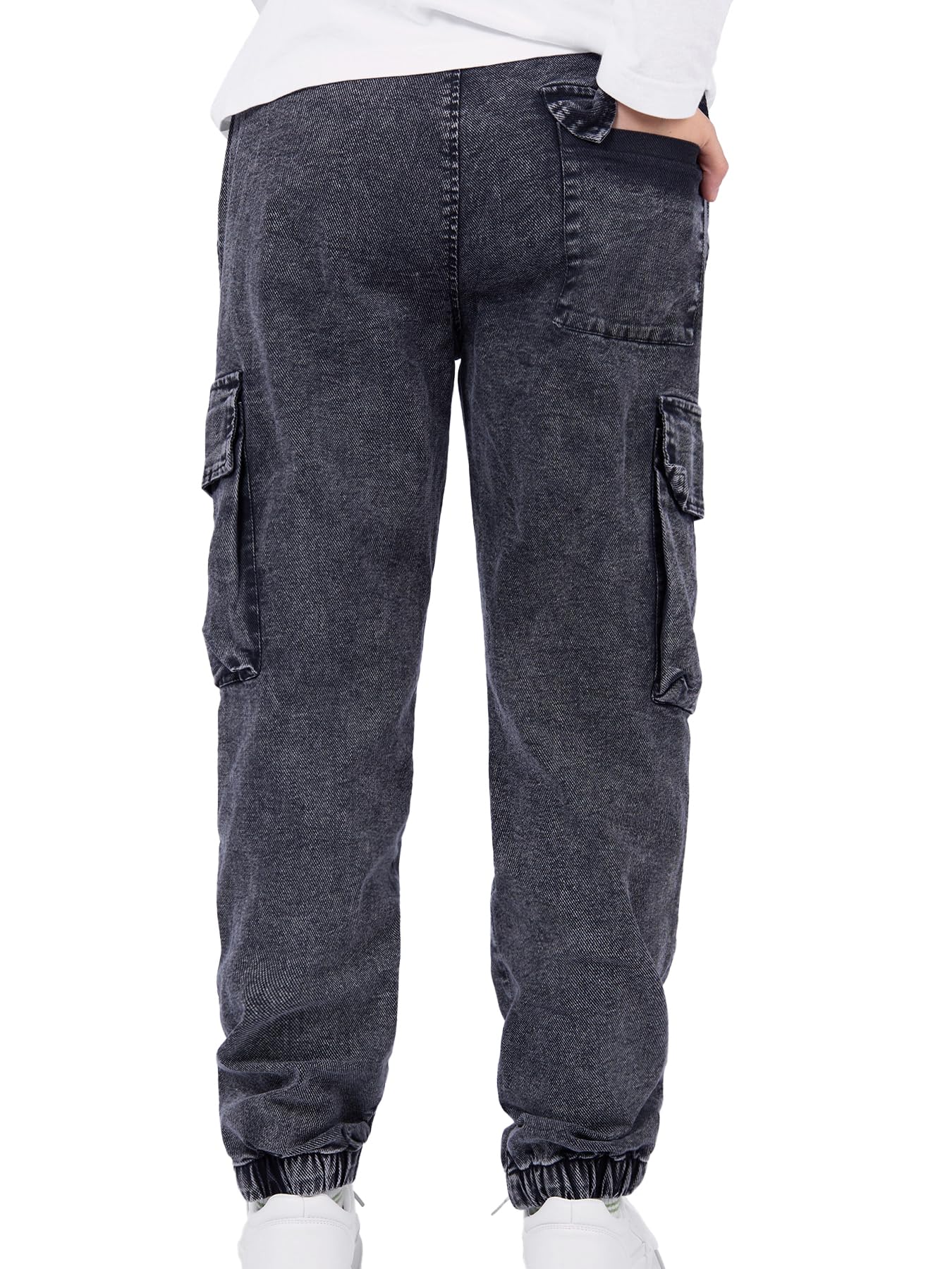NATUST Kinder Cargo Jeans Jungs Jogginghose mit Gummibund