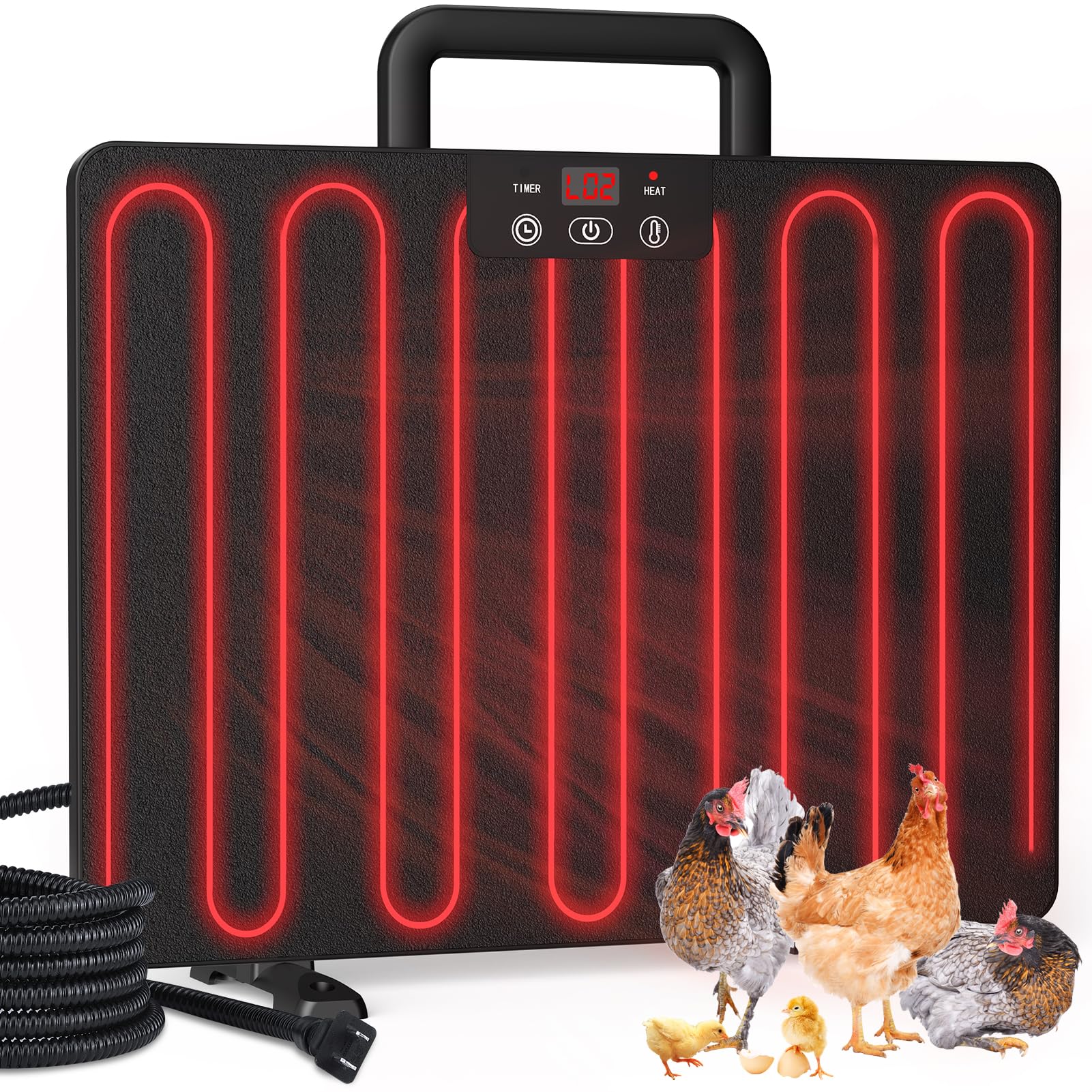 Winpull Chicken Coop Heater, Portable Radiant Chicken