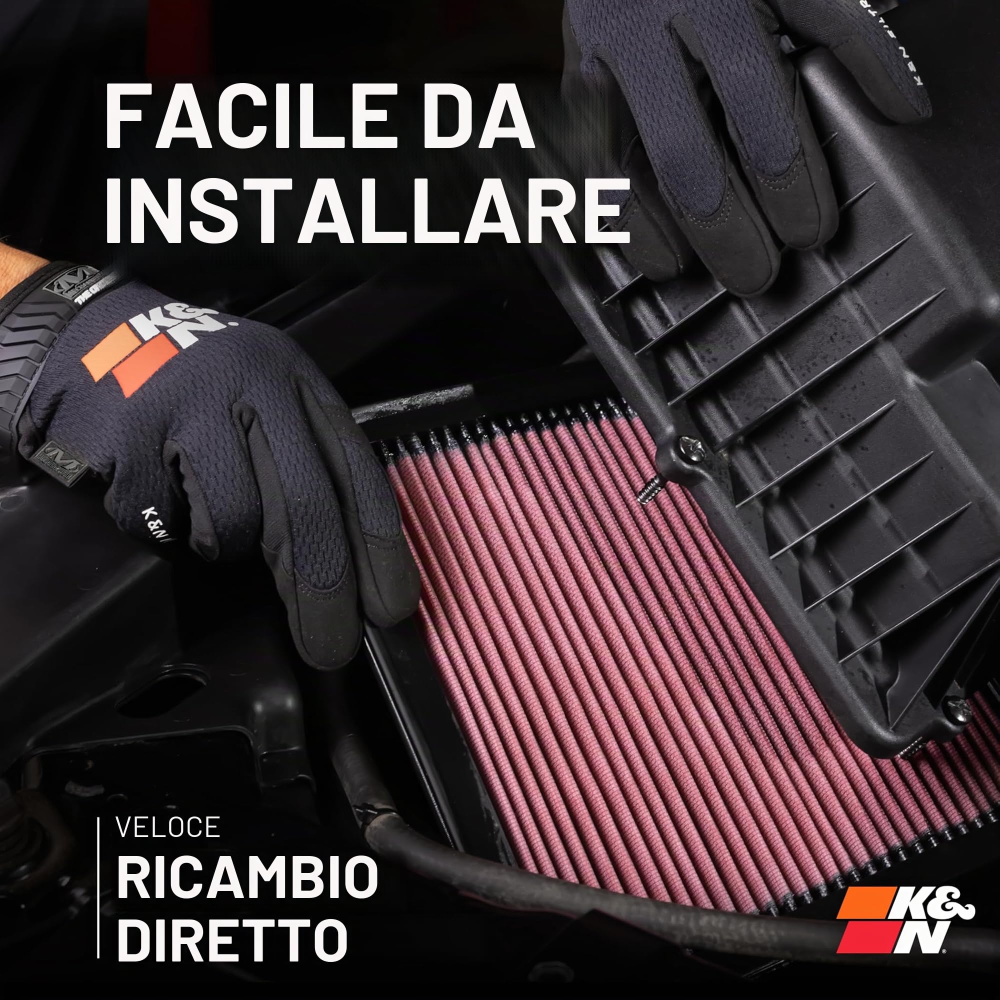 K&N 33-2304 Filtri Aria Sostitutivi Auto, Lavabile e Riutilizzabile