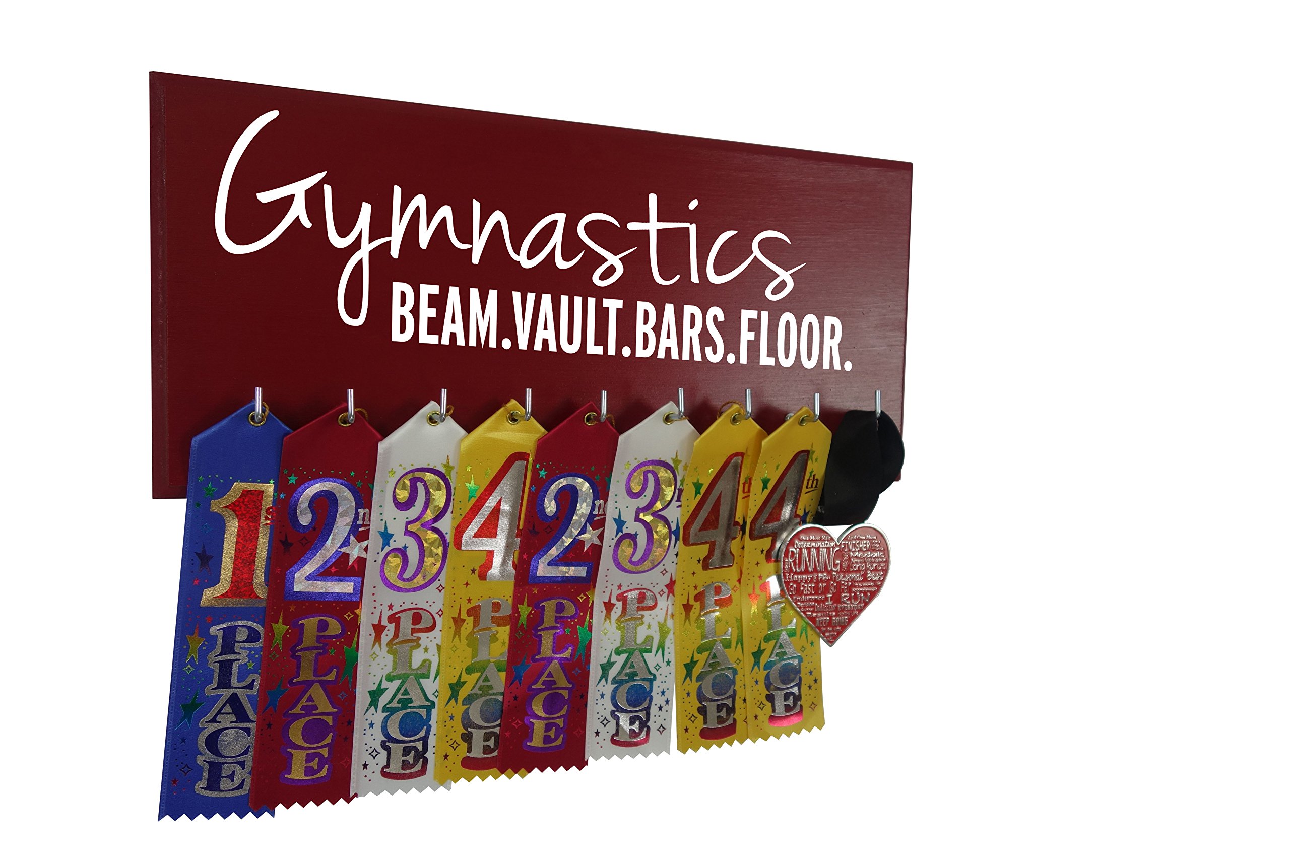 RunningontheWall Gymnastics Equipment, Gymnast Gifts for Girls Gymnastics Beam.Vault.Bars.Floor. Gymnastics Ribbon Holder, Gymnast Ribbon Holder